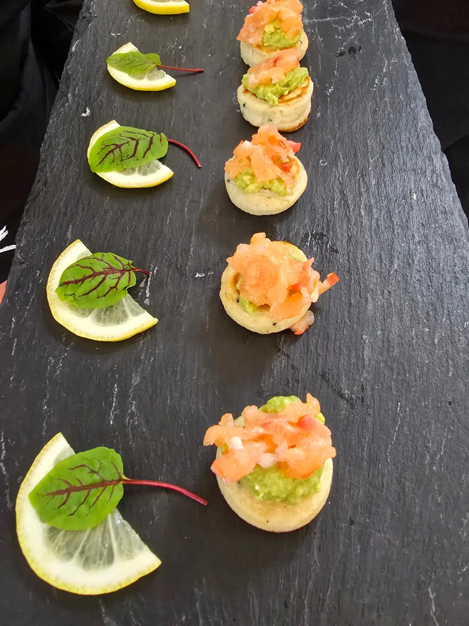 Seafood canapés: Seafood canapés: a perfect accompaniment to Ewelme Hills Pinot Noir Rosé 2025
